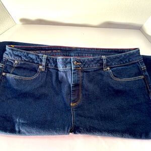 Talbots Slim Ankle Jeans - 20L - 35” length - Dark Wash